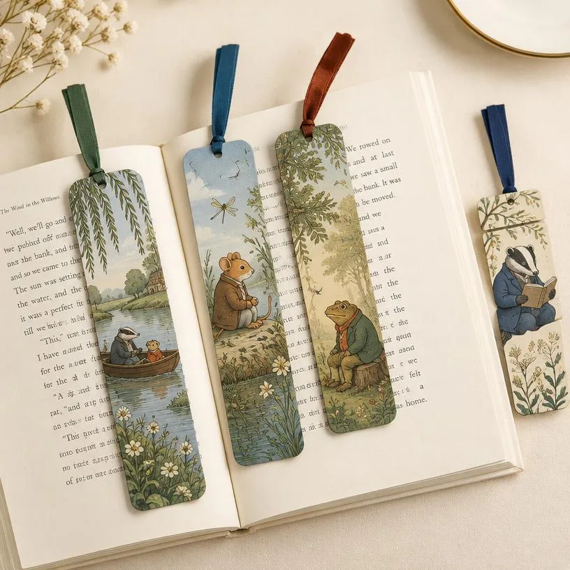 Magnetic & ribbon art bookmarks printed by Messketeers