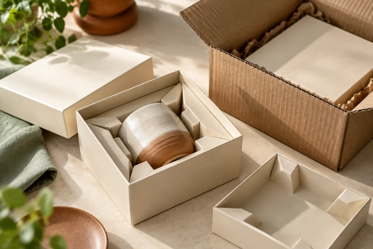 Rigid box quality checks for wrapped corners, lid alignment, insert fit and outer shipping protection
