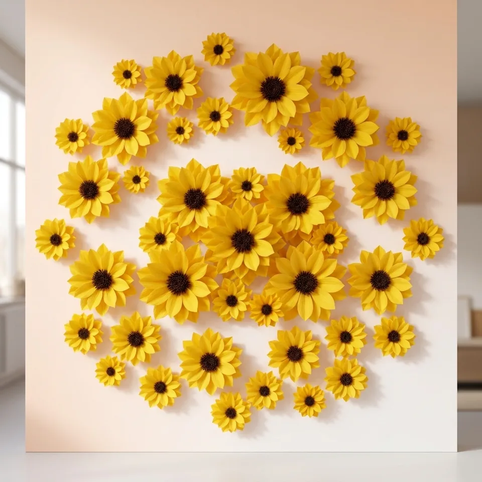 Paper flowers printed by Messketeers