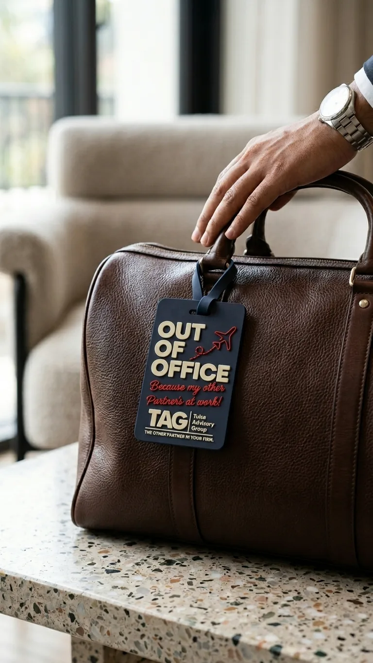 Silicone luggage tags printed by Messketeers