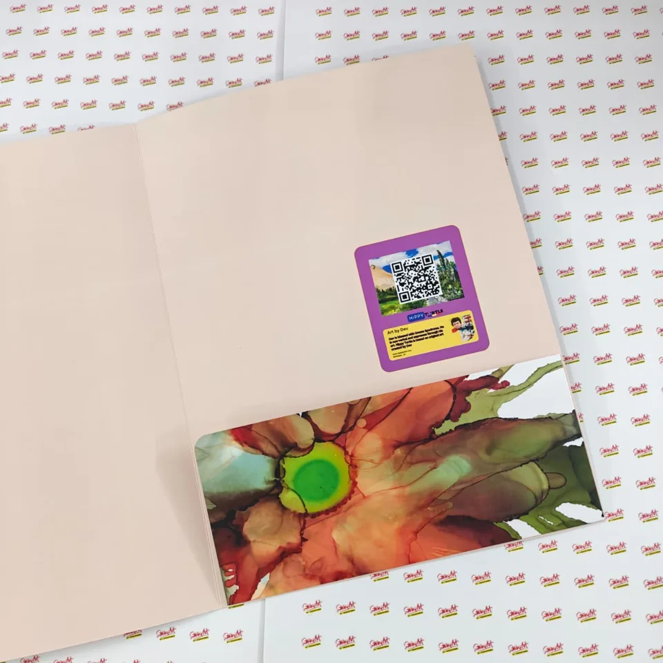 L-folders printed by Messketeers