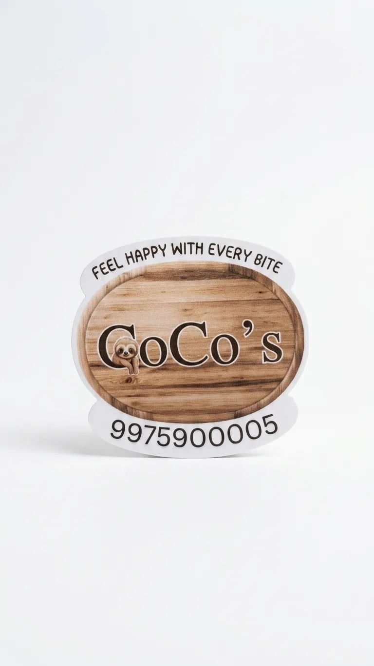Brand logo stickers printed by Messketeers