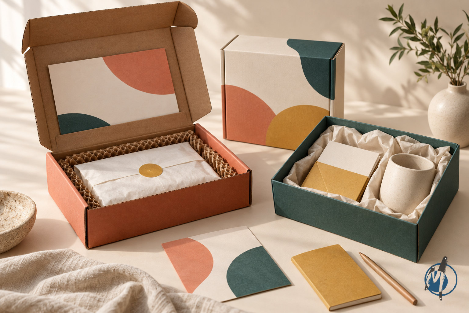 Sustainable packaging for D2C brands featuring corrugated mailers, folding cartons and paper gift boxes