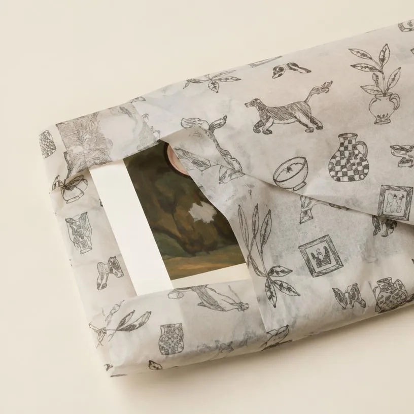 Custom printed tissue paper printed by Messketeers